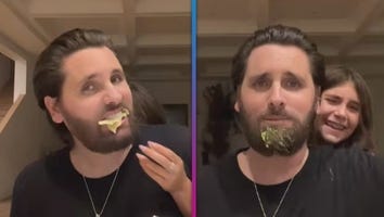 Penelope Disick Shoves Food Into Dad Scott's Face for TikTok Prank